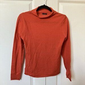 Nicole Miller Sweater Womens S 100% Extra Fine Merino Wool Lightweight Pullover